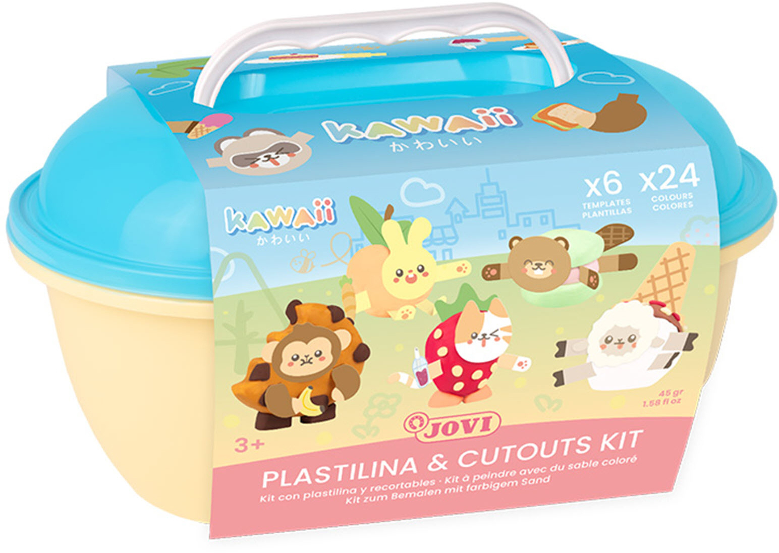 Kit De Pate A Modeler 24 Couleurs KAWAII JOVI 2203